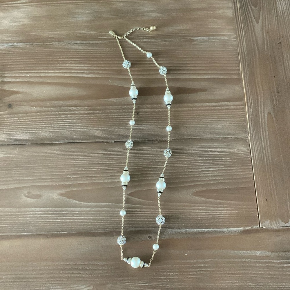 Kate Spade Pearl Sparkle Station Necklace